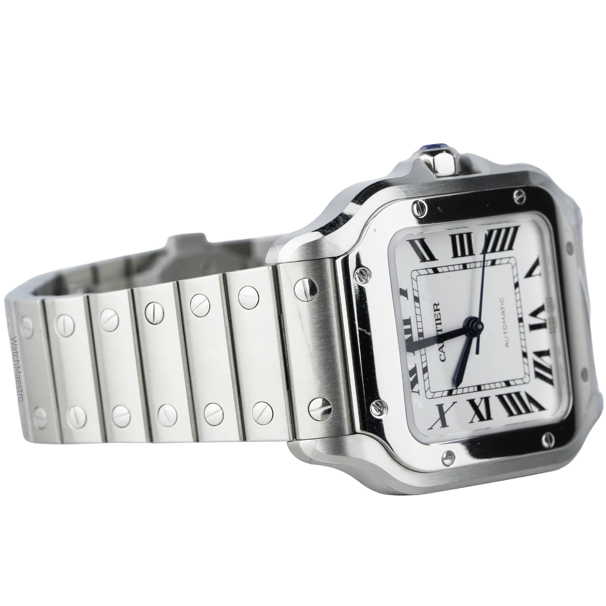 Cartier Santos Steel White Medium (4)