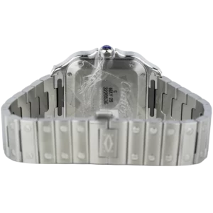 Cartier Santos Steel White Medium (6)