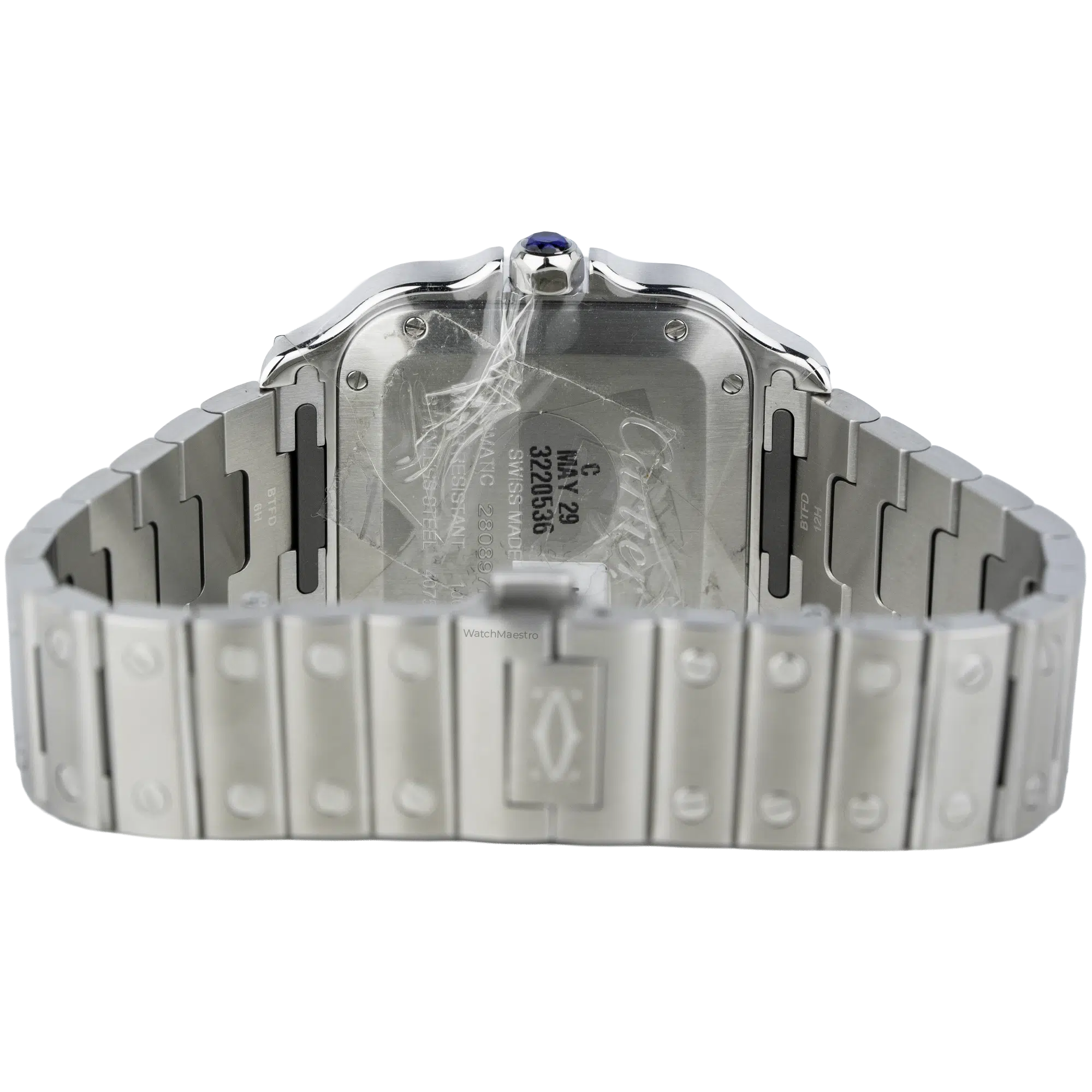 Cartier Santos Steel White Medium (6)