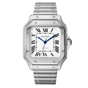 Cartier-Santos-White-Roman-Steel-Medium-Product