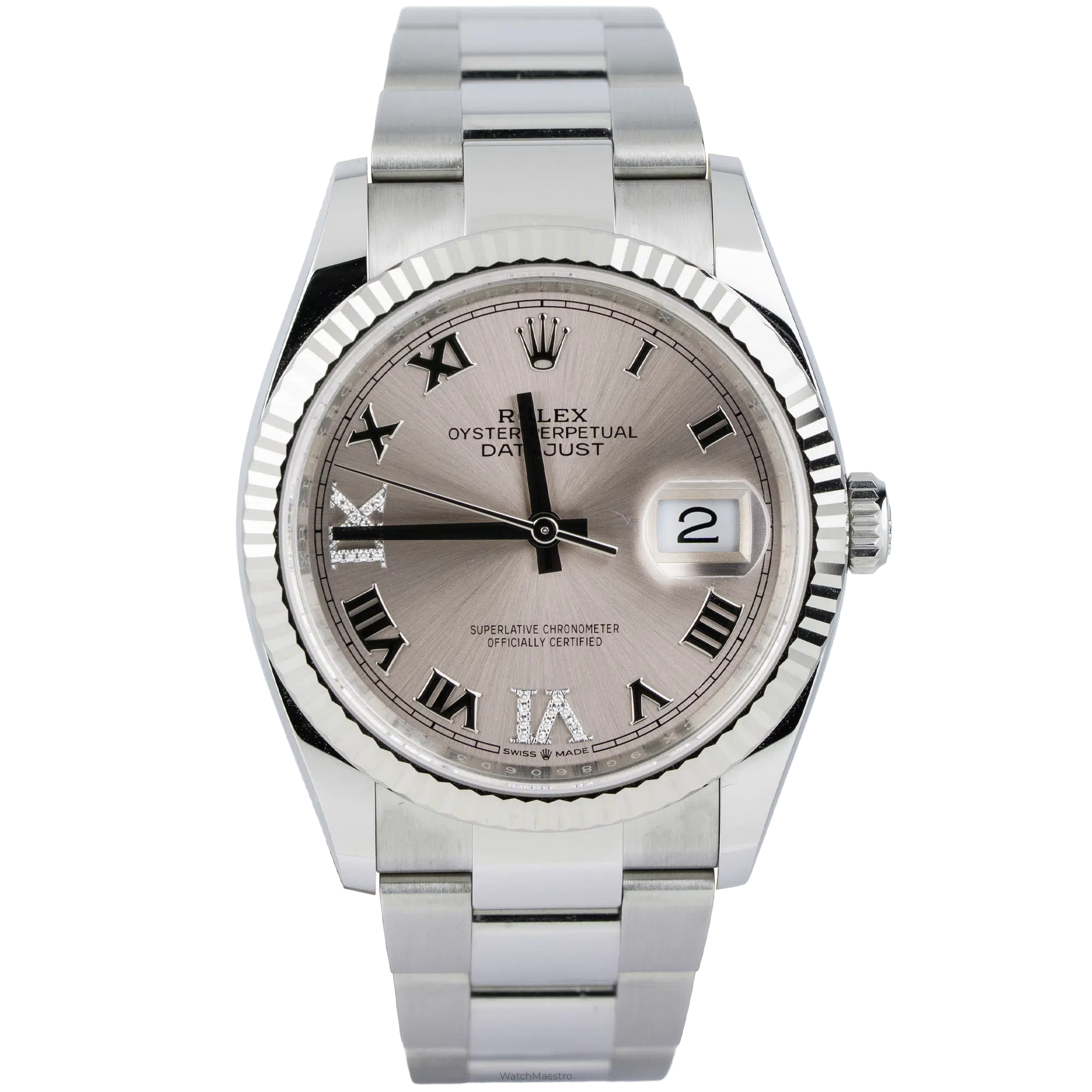 Rolex Datejust 36 Pink VI Diamond Oyster Fluted (1)