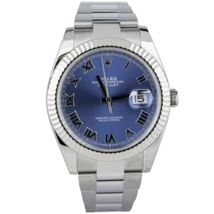 Rolex Datejust 41 Blue Roman Oyster Fluted (1)