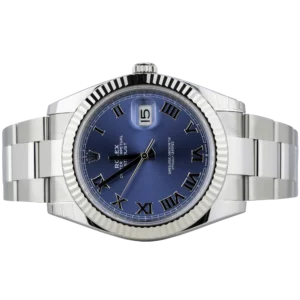 Rolex Datejust 41 Blue Roman Oyster Fluted (2)