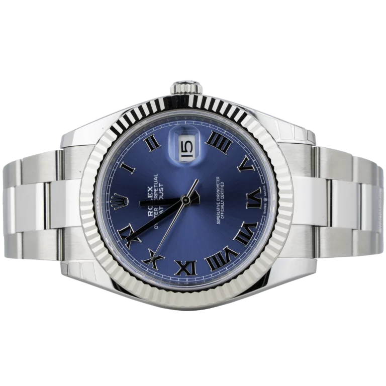 Rolex Datejust 41 Blue Roman Oyster Fluted (2)