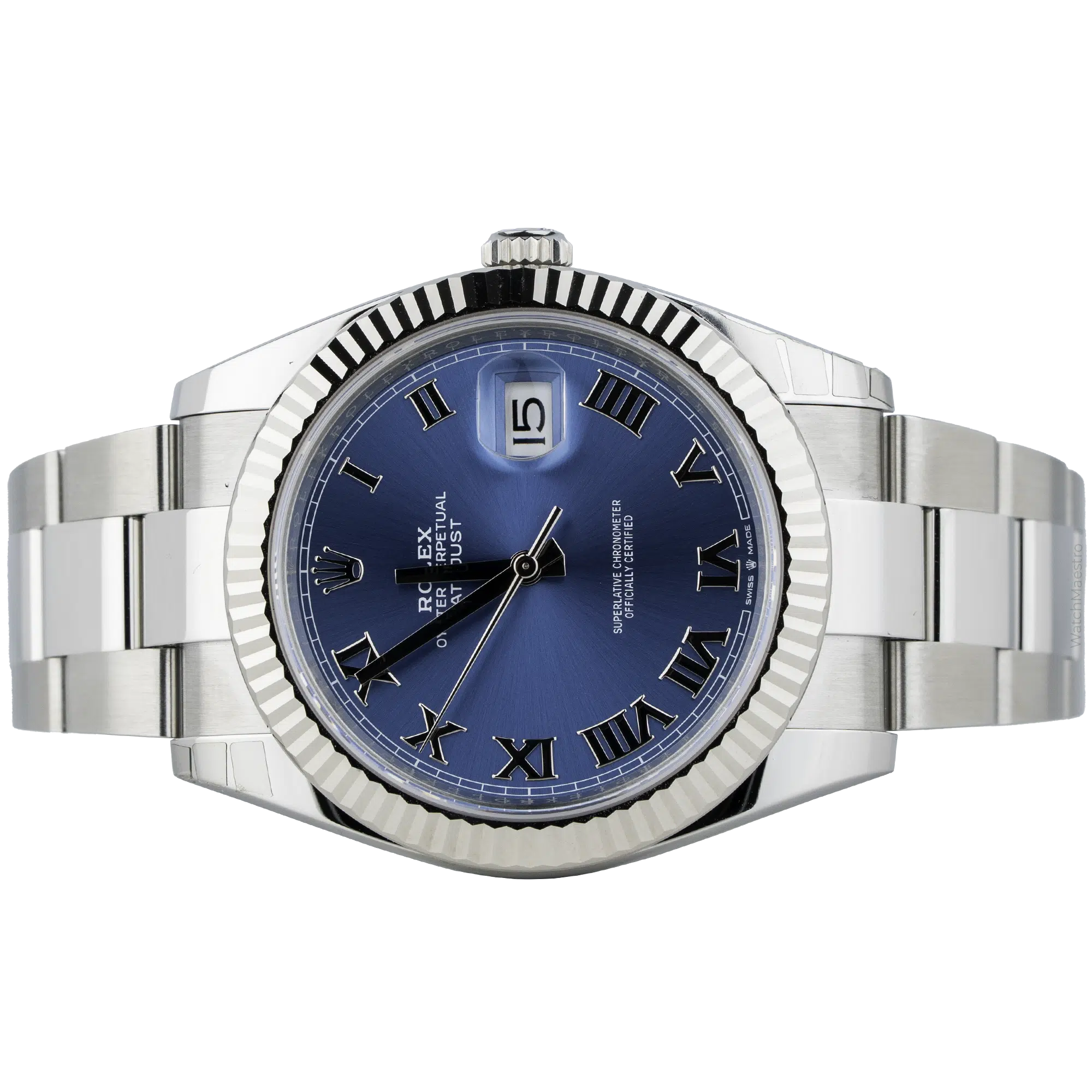 Rolex Datejust 41 Blue Roman Oyster Fluted (2)