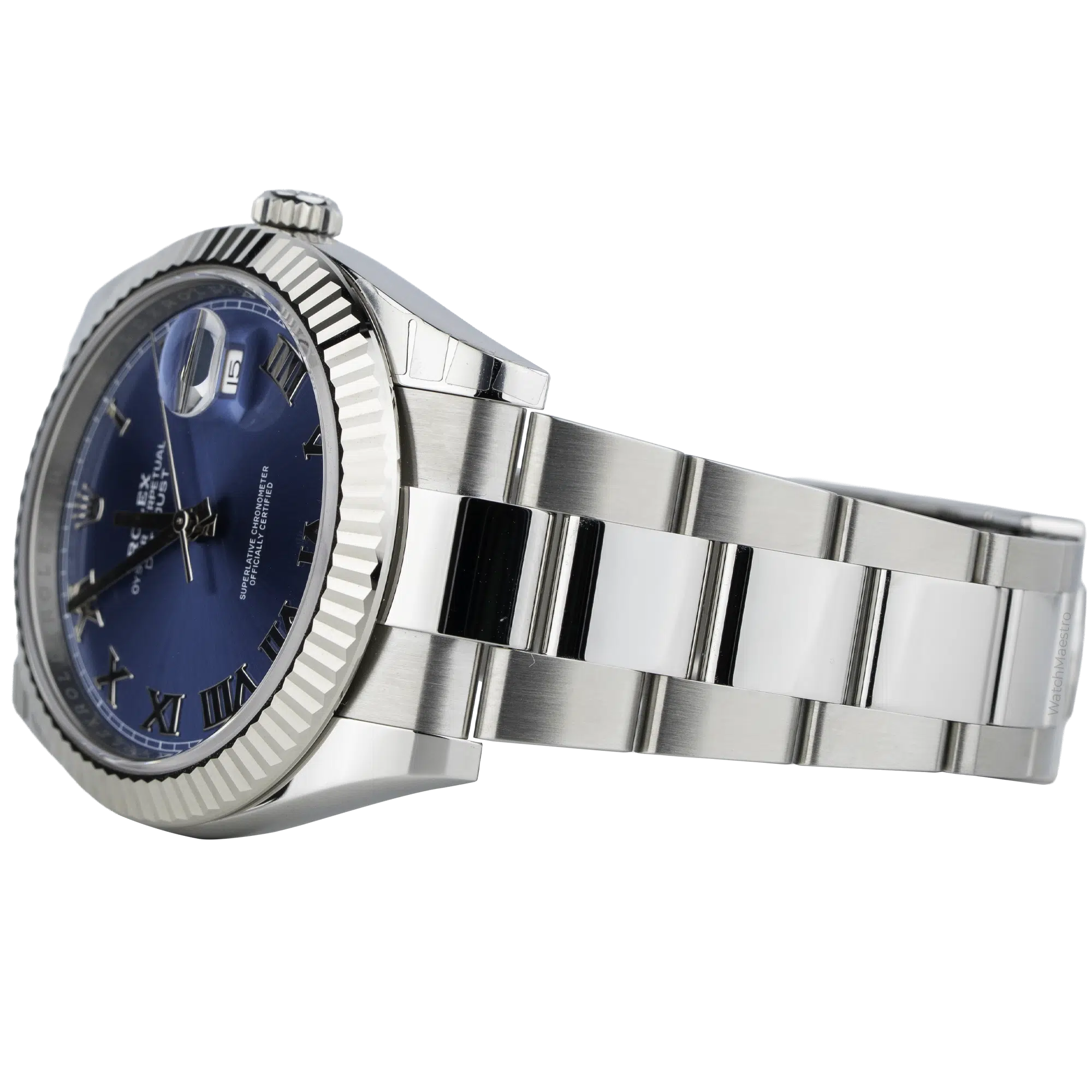 Rolex Datejust 41 Blue Roman Oyster Fluted (3)