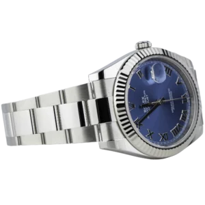 Rolex Datejust 41 Blue Roman Oyster Fluted (4)