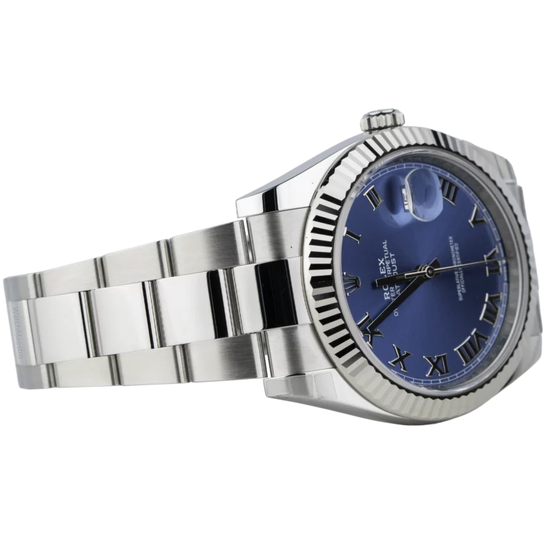 Rolex Datejust 41 Blue Roman Oyster Fluted (4)
