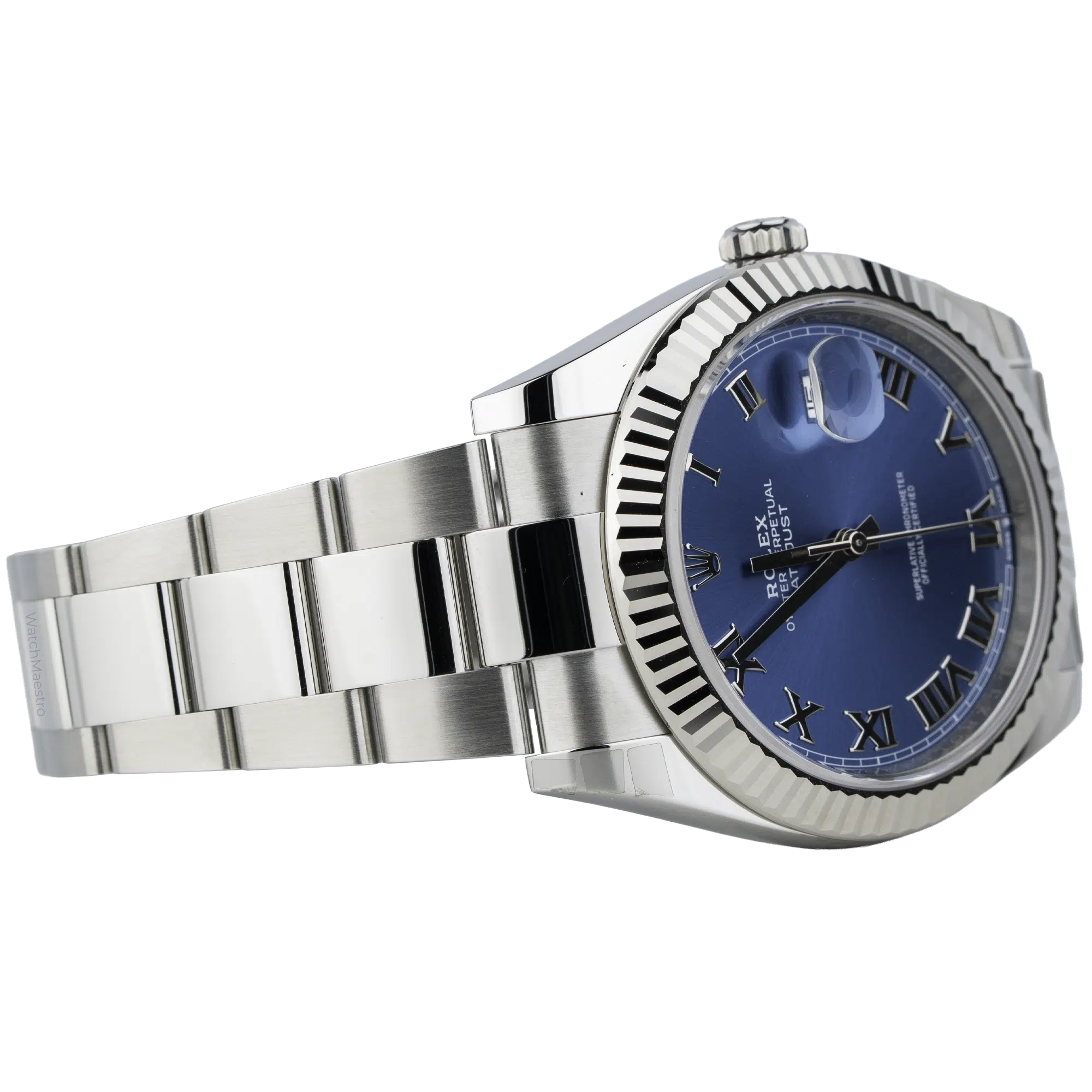 Rolex Datejust 41 Blue Roman Oyster Fluted (4)