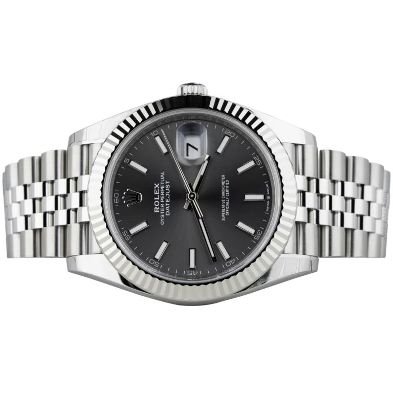 Rolex Datejust 41 Grey Steel Fluted Jubilee (2)