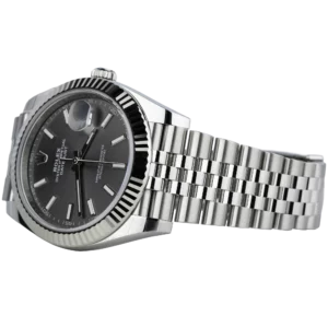 Rolex Datejust 41 Grey Steel Fluted Jubilee (3)