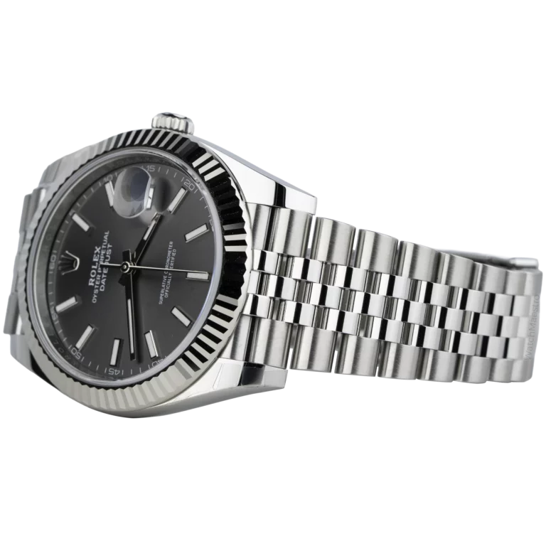 Rolex Datejust 41 Grey Steel Fluted Jubilee (3)