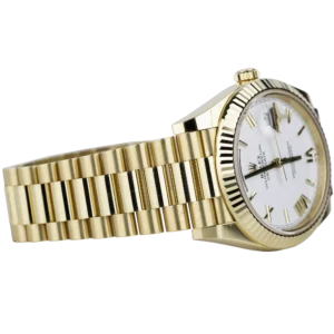 Rolex Day Date 40 YG White Roman (4)