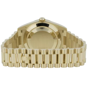 Rolex Day Date 40 Yellow Gold Onyx Diamond Dial (6)