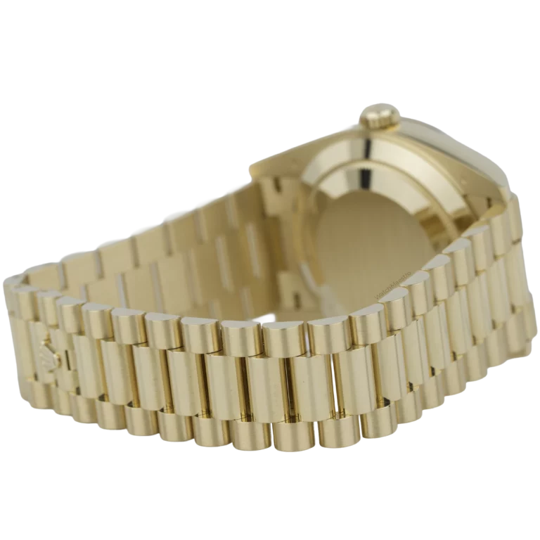 Rolex Day Date 40 Yellow Gold Onyx Diamond Dial (7)