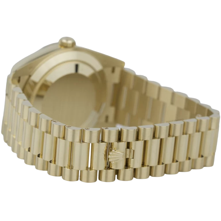 Rolex Day Date 40 Yellow Gold Onyx Diamond Dial (8)