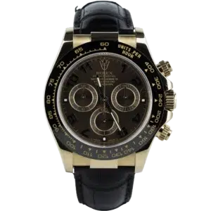 Rolex Daytona Rose Gold Leather Choco (1)