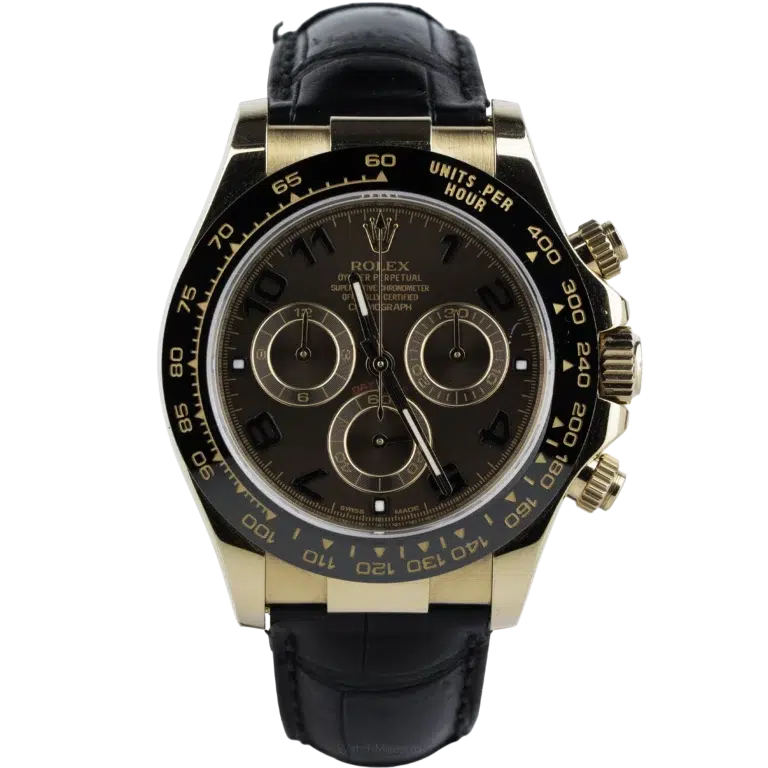 Rolex Daytona Rose Gold Leather Choco (1)