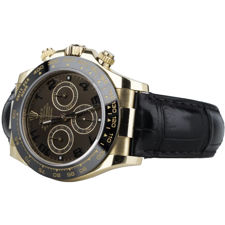 Rolex Daytona Rose Gold Leather Choco (3)