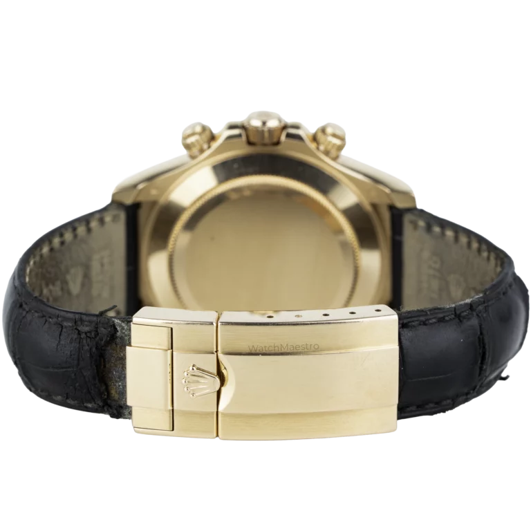 Rolex Daytona Rose Gold Leather Choco (5)