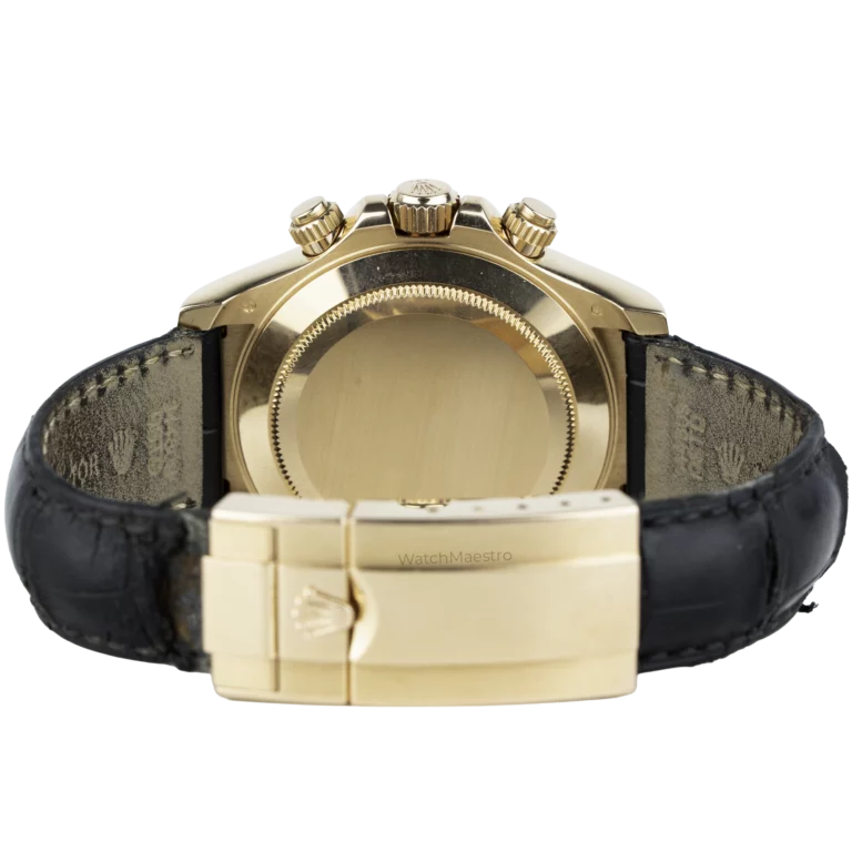 Rolex Daytona Rose Gold Leather Choco (6)