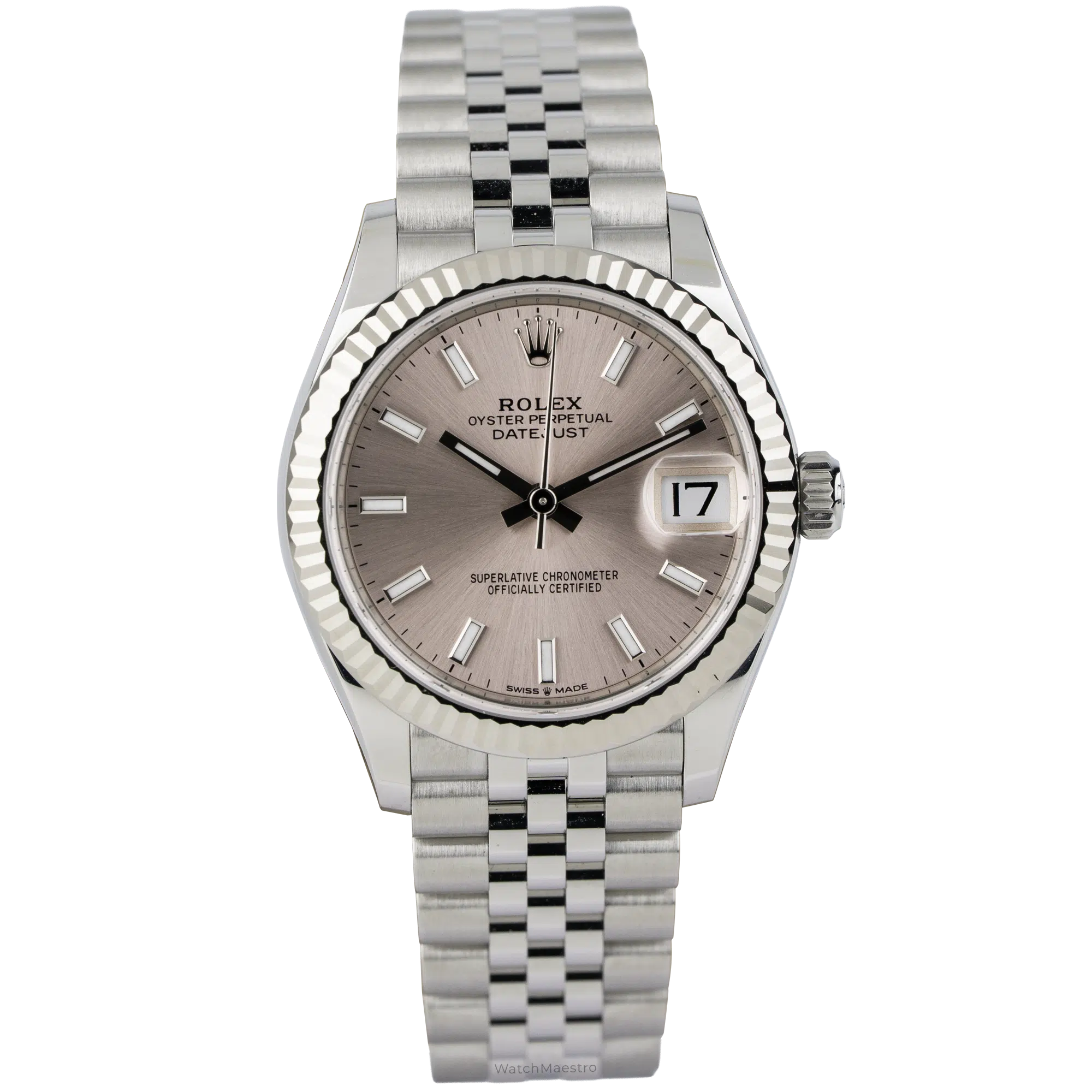 Rolex Datejust 31 Pink Index Fluted Jubilee (1)