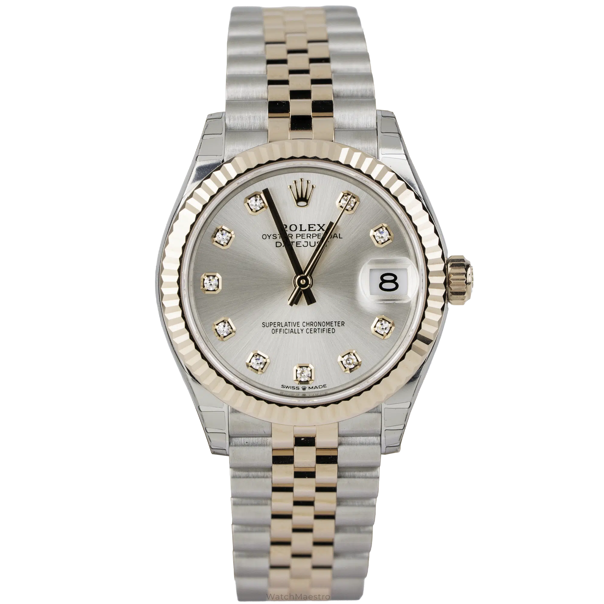 Rolex Datejust 31 Silver Diamond Two Tone RG (1)