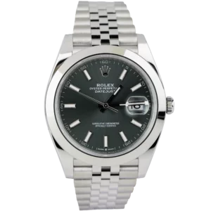 Rolex Datejust 41 Green Smooth Jubilee (1)