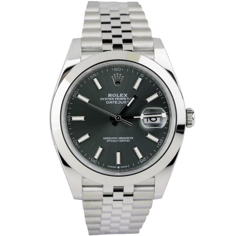 Rolex Datejust 41 Green Smooth Jubilee (1)