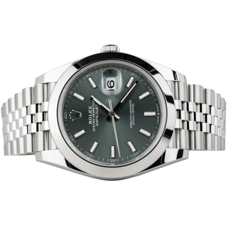 Rolex Datejust 41 Green Smooth Jubilee (2)