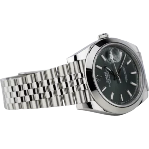 Rolex Datejust 41 Green Smooth Jubilee (4)