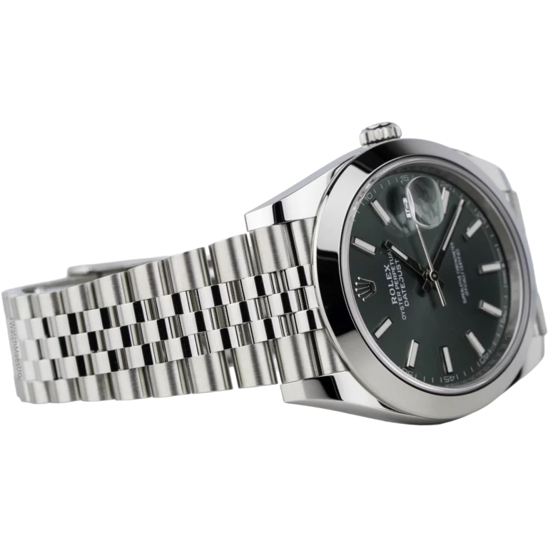 Rolex Datejust 41 Green Smooth Jubilee (4)