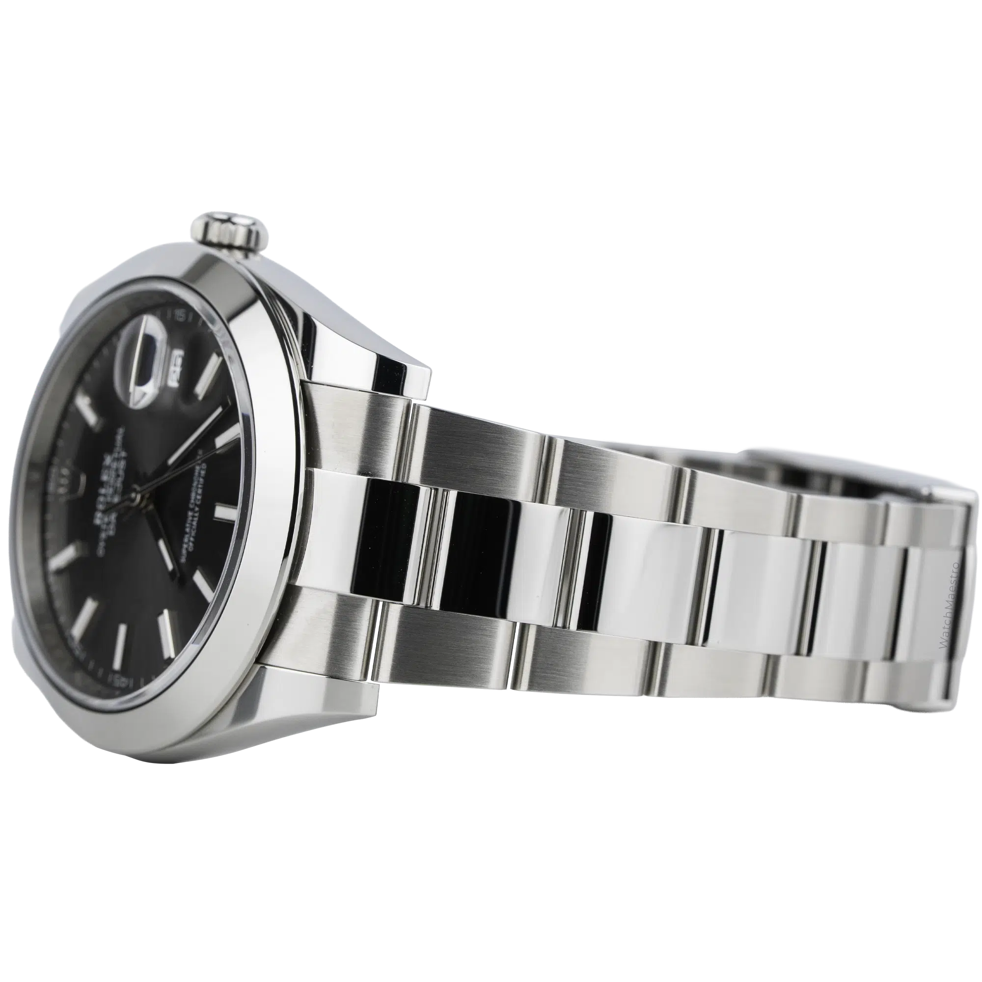 Rolex Datejust 41 Grey Smooth Bezel Oyster Bracelet (3)