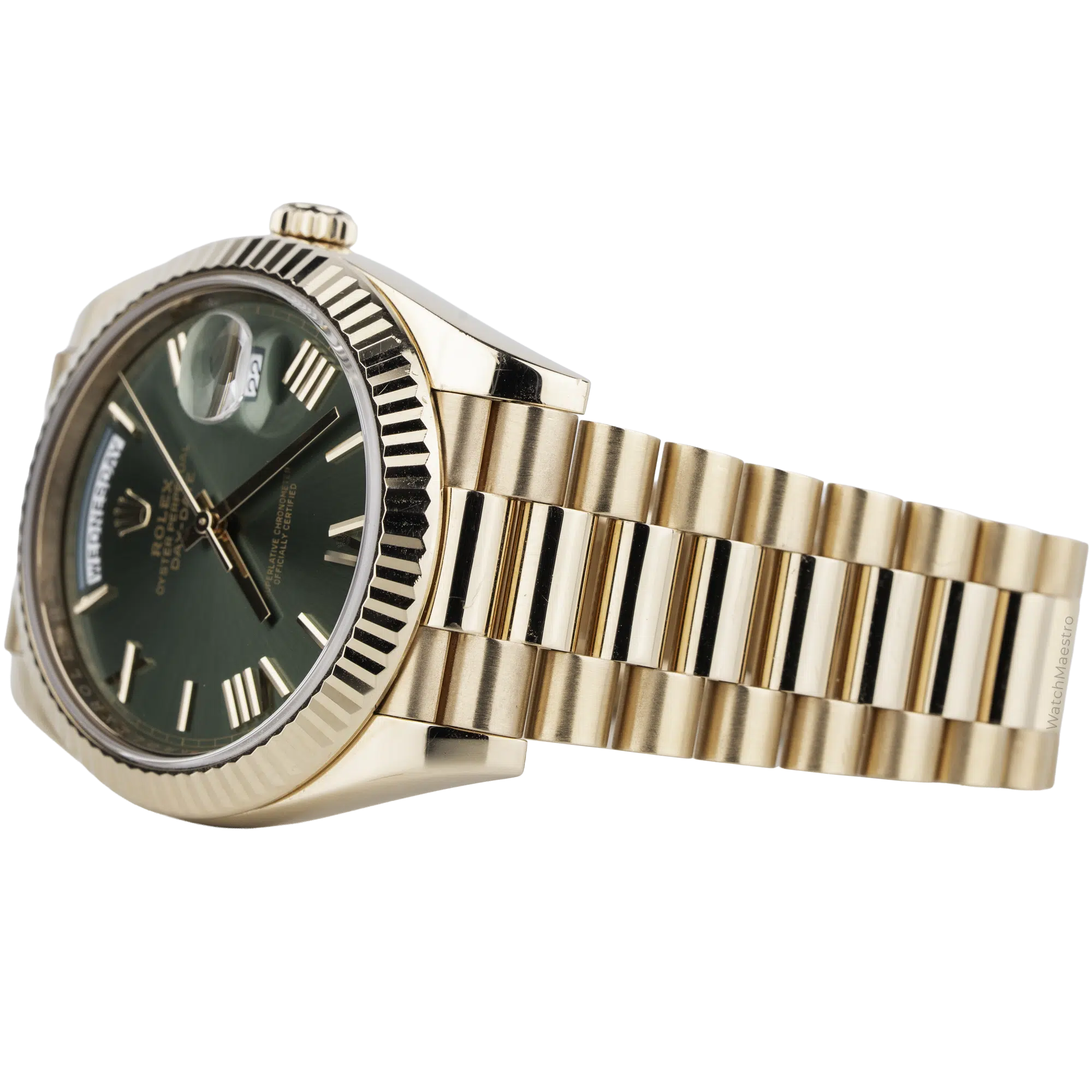 Rolex Day Date 40 Rose Gold Olive Dial (3)