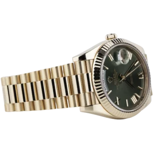 Rolex Day Date 40 Rose Gold Olive Dial (4)