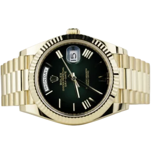 Rolex Day Date 40 Yellow Gold Green Ombre (2)