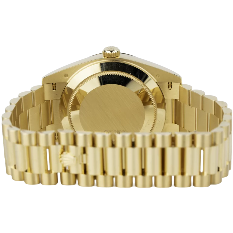 Rolex Day Date 40 Yellow Gold Green Ombre (6)