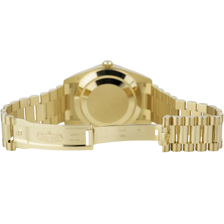 Rolex Day Date 40 Yellow Gold Green Ombre (9)