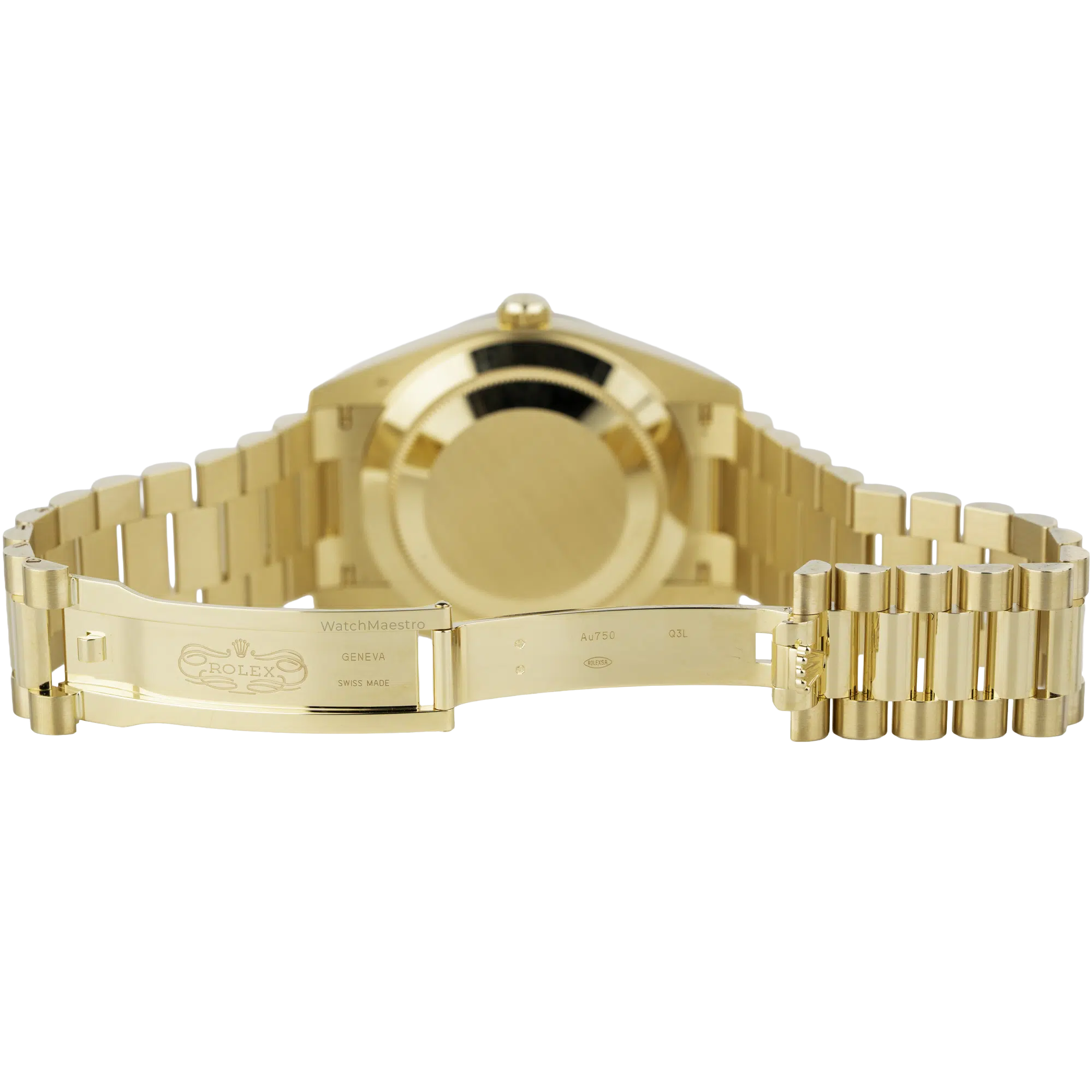 Rolex Day Date 40 Yellow Gold Green Ombre (9)