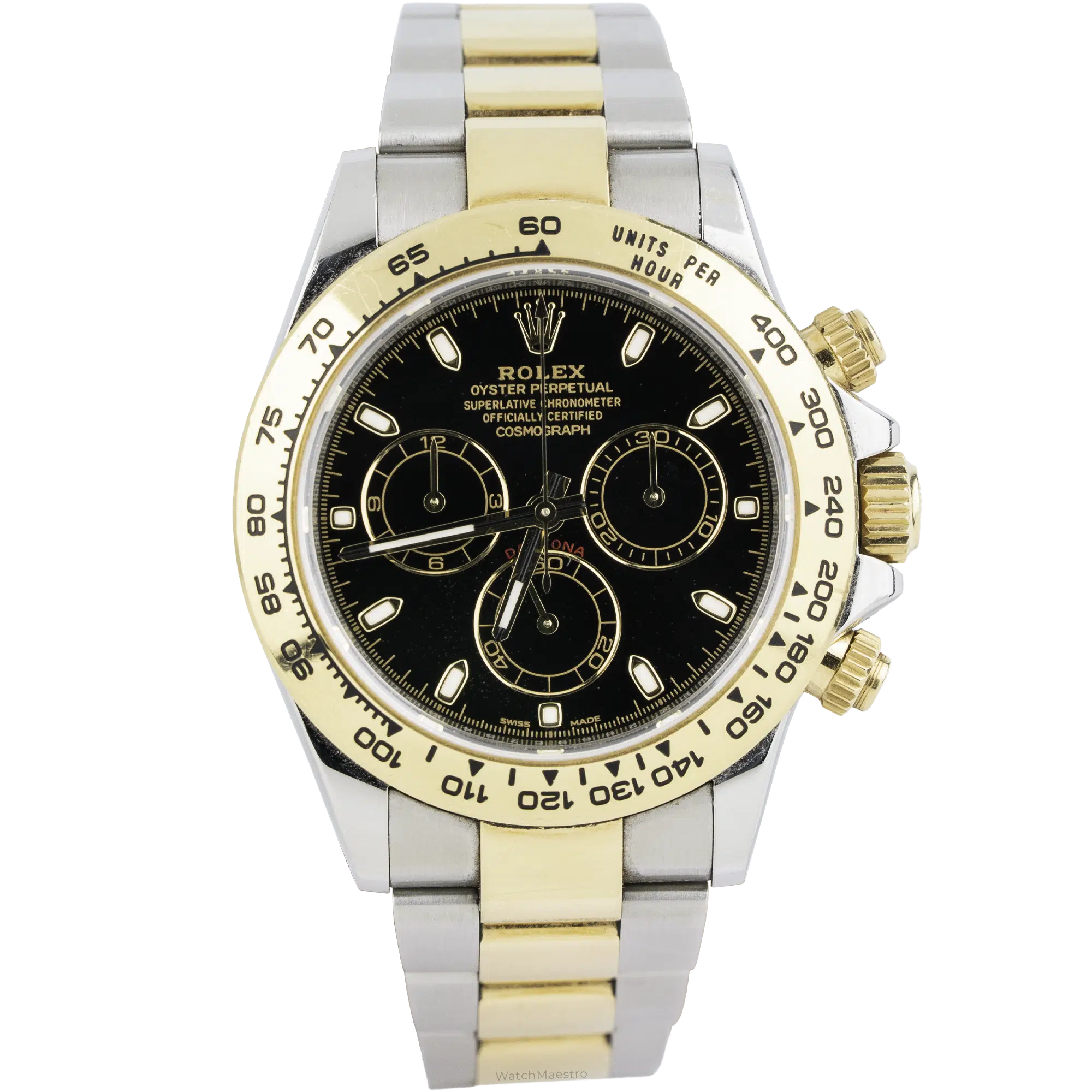 Rolex Daytona Two Tone Black Dial Old Ref (1)
