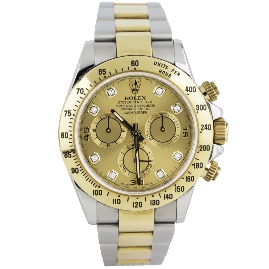 Rolex Daytona Two Tone Champagne Diamond Dial (1)