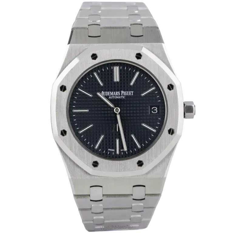 AP Royal Oak Jumbo 15202ST Blue Dial (1)