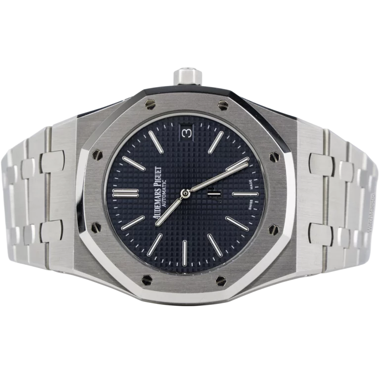 AP Royal Oak Jumbo 15202ST Blue Dial (2)