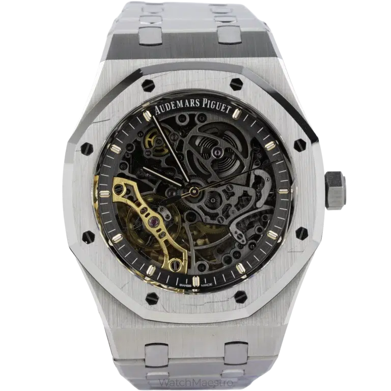 AP Royal Oak Skeleton 41mm Steel Double balance wheel (1)