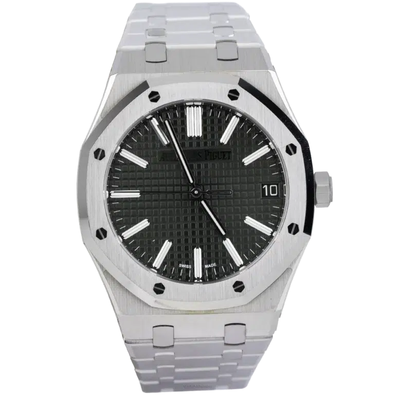 AP Royal Oak Steel Green Dial (1)