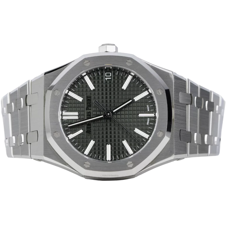 AP Royal Oak Steel Green Dial (2)