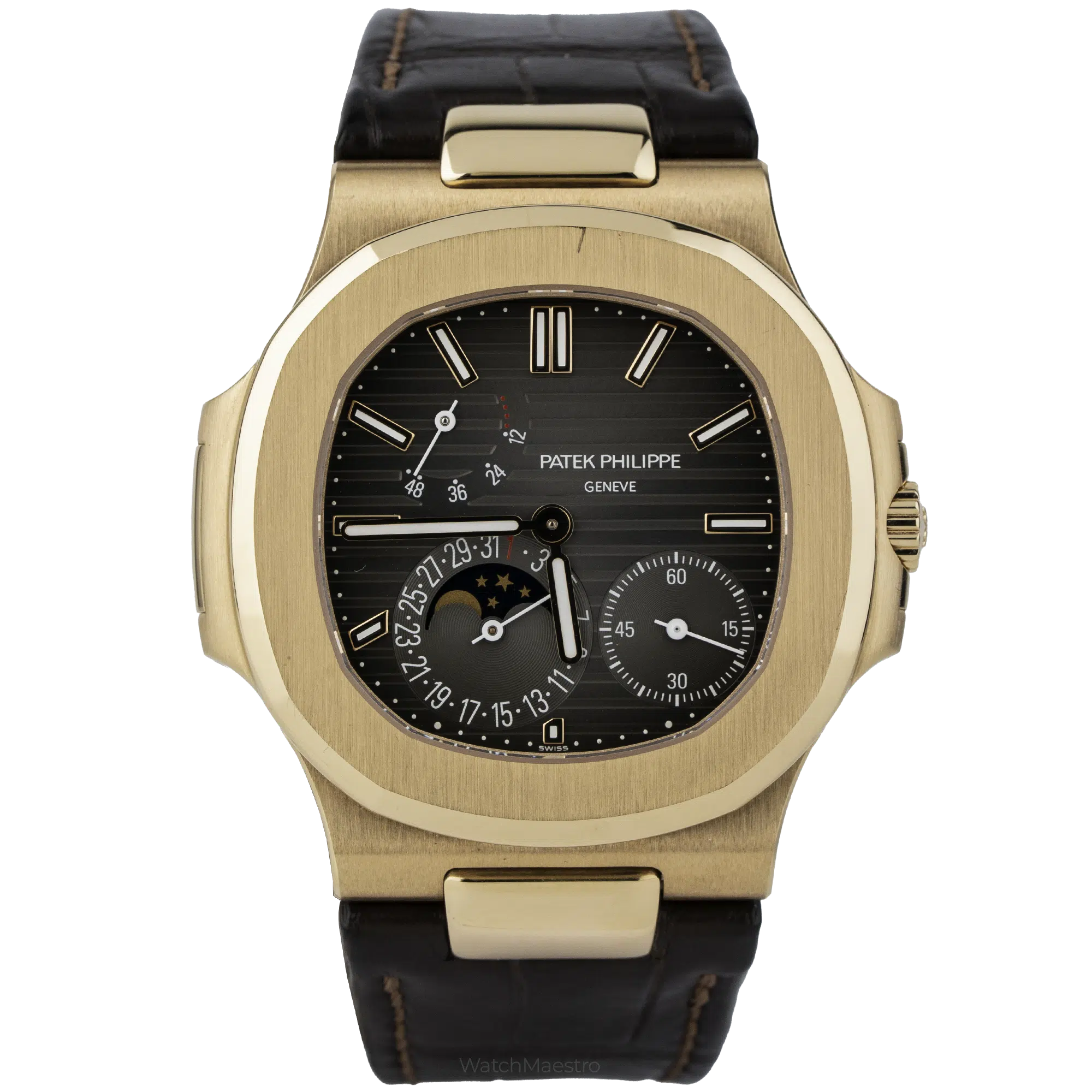 Patek Philippe 5712 Rose Gold Leather Strap (1)