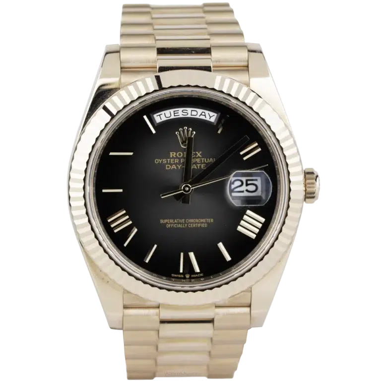 Rolex Day Date 40 Rose Gold Black Ombre (1)