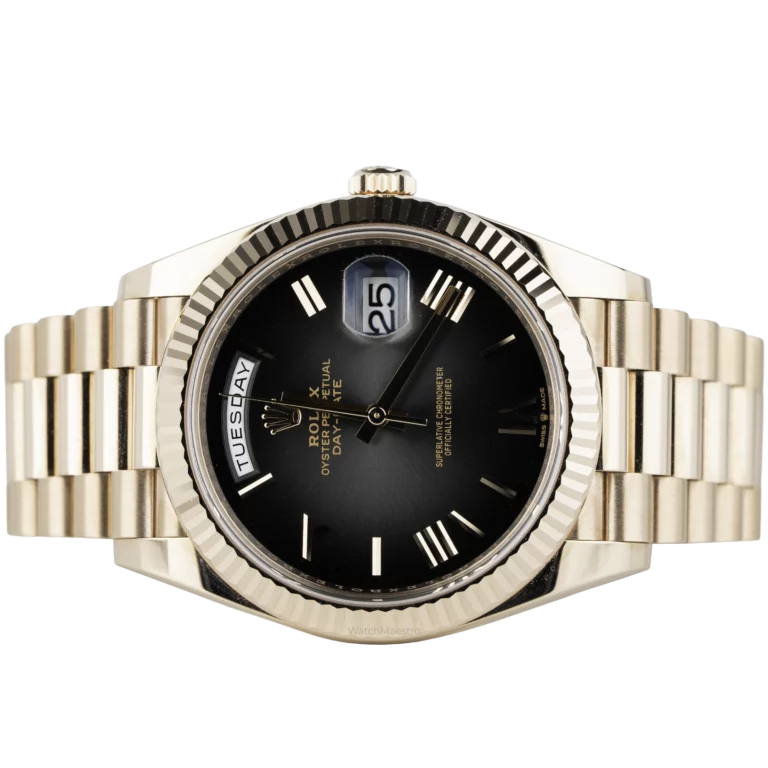 Rolex Day Date 40 Rose Gold Black Ombre (2)