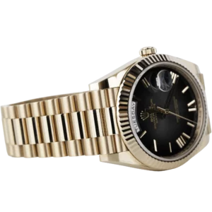 Rolex Day Date 40 Rose Gold Black Ombre (4)